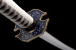 Czarno-biały Miecz Katana