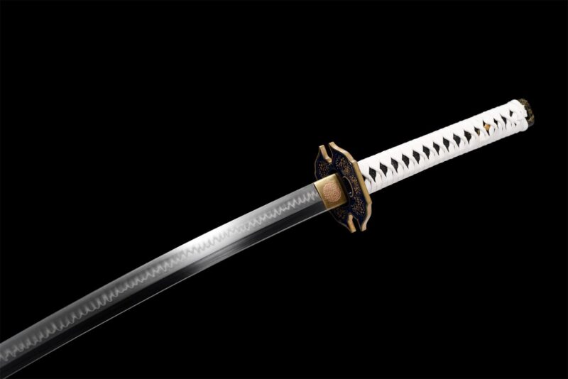 Czarno-biały Miecz Katana