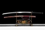 Miecz Damasceński Katana Z Prawdziwym Hamonem