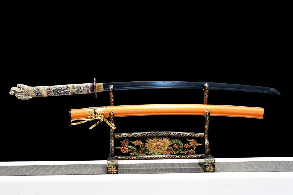 Miecz Katana Z Głową Smoka