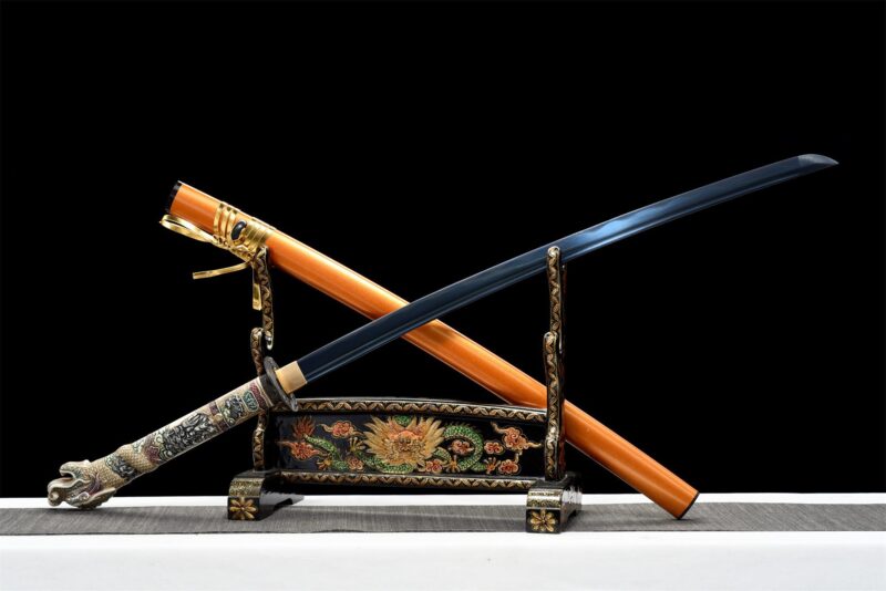 Miecz Katana Z Głową Smoka