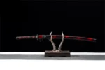Czerwono-czarny Miecz Katana