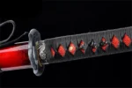 Czerwono-czarny Miecz Katana