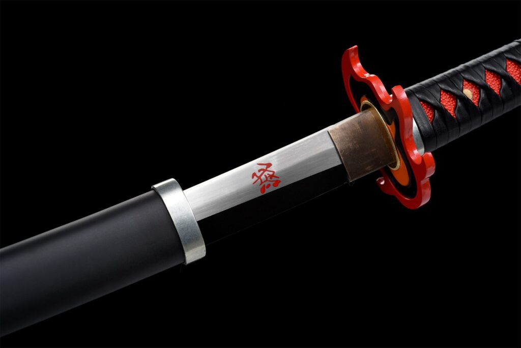 Katana Tanjiro Z Jelcem Rengoku